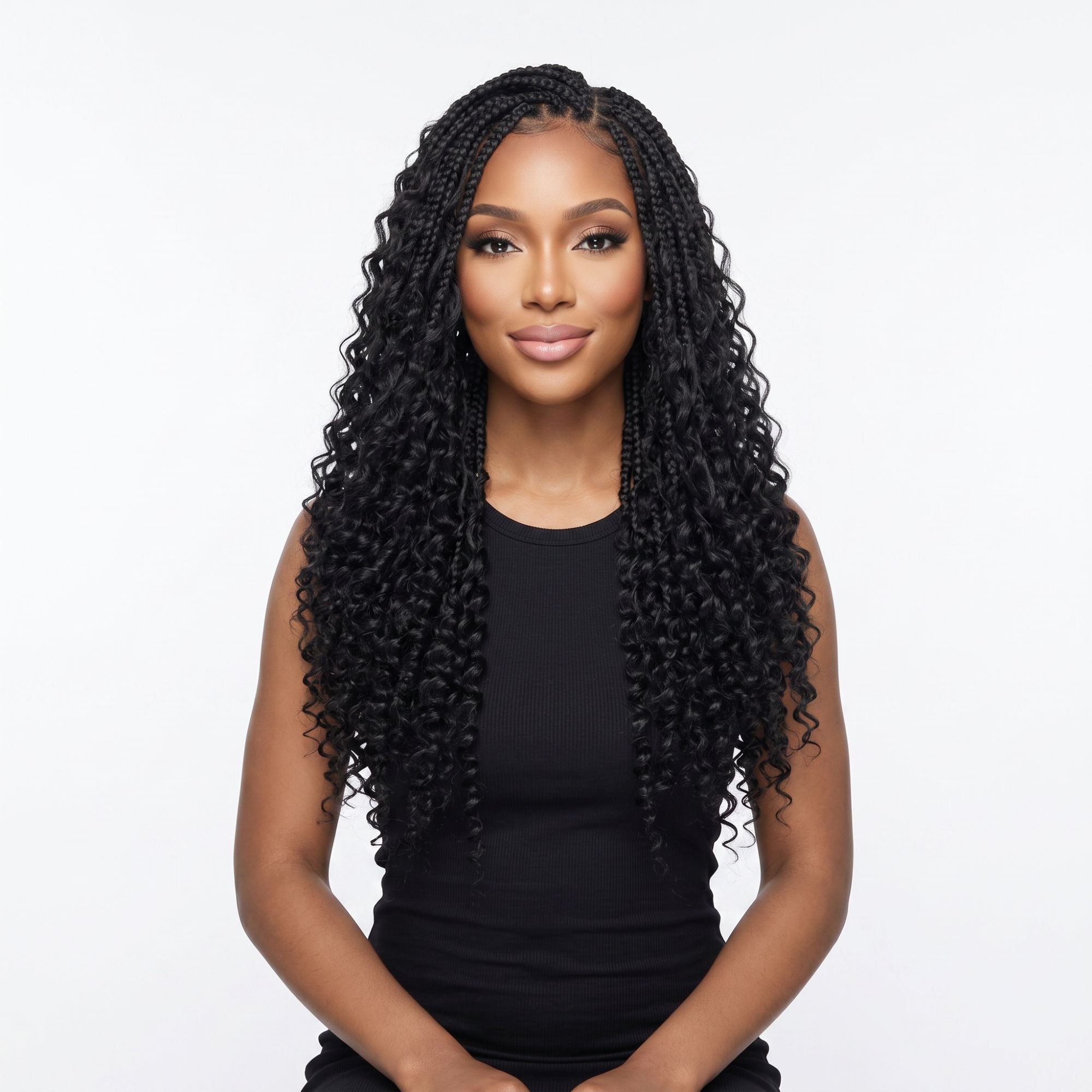 16" Deep Wave Feather Crochet
