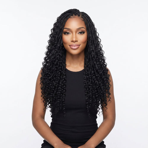 16" Deep Wave Feather Crochet