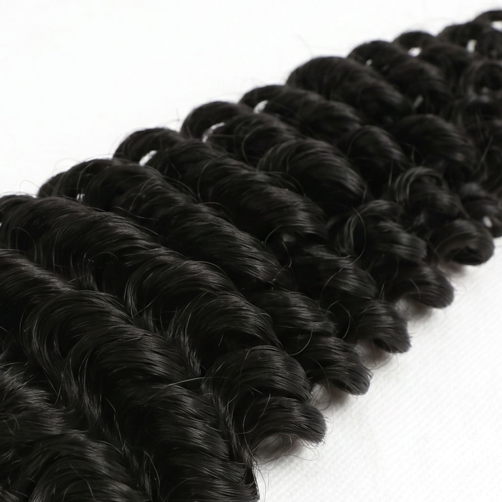 16" Deep Wave Feather Crochet