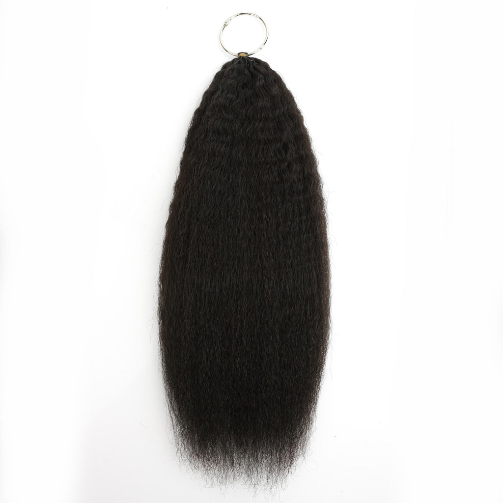 16" Kinky Straight Feather Crochet