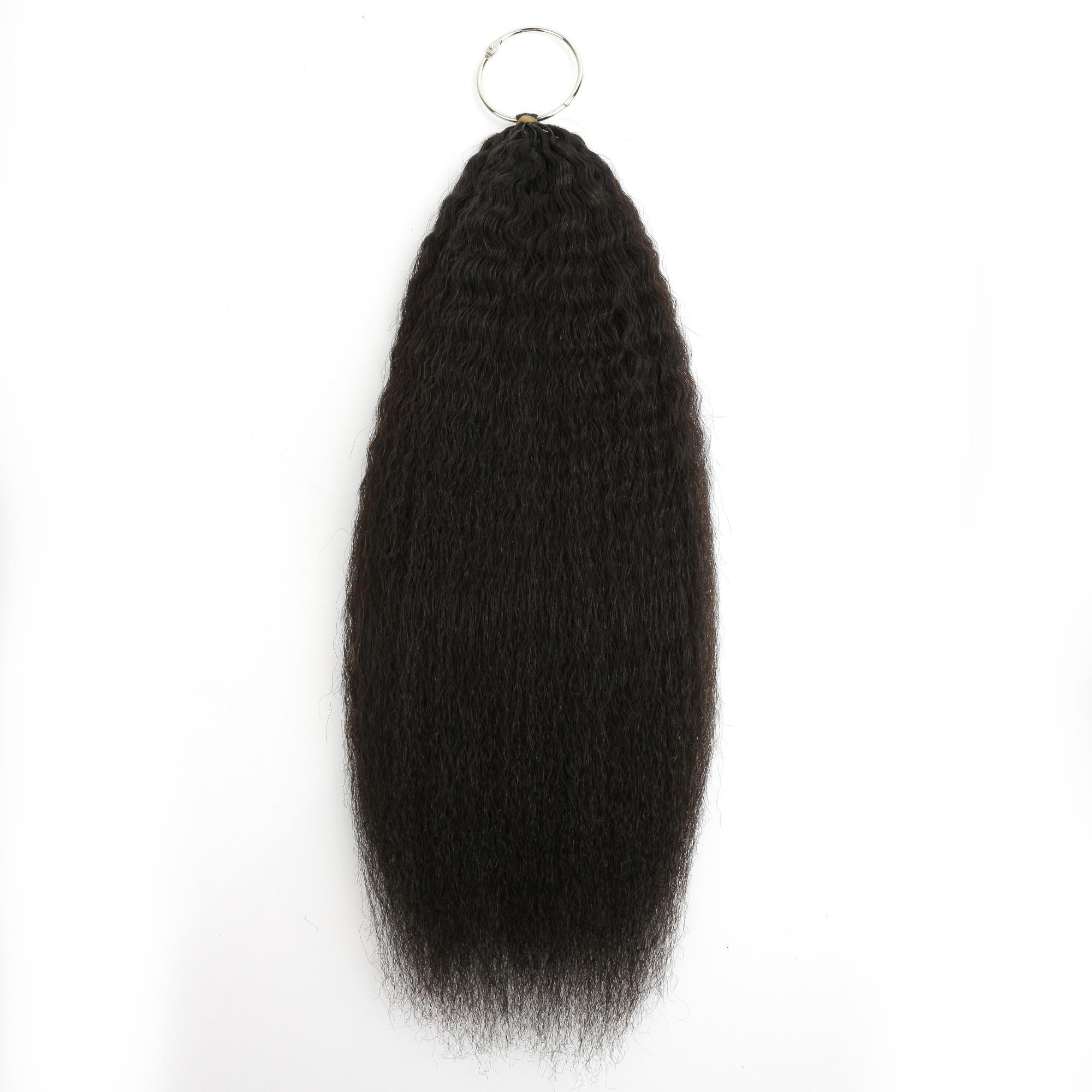 16" Kinky Straight Feather Crochet