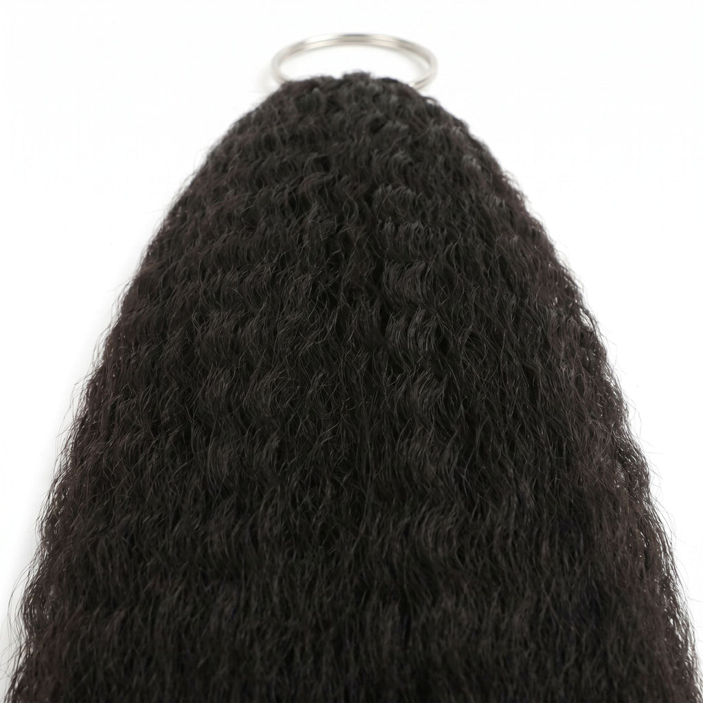 16" Kinky Straight Feather Crochet