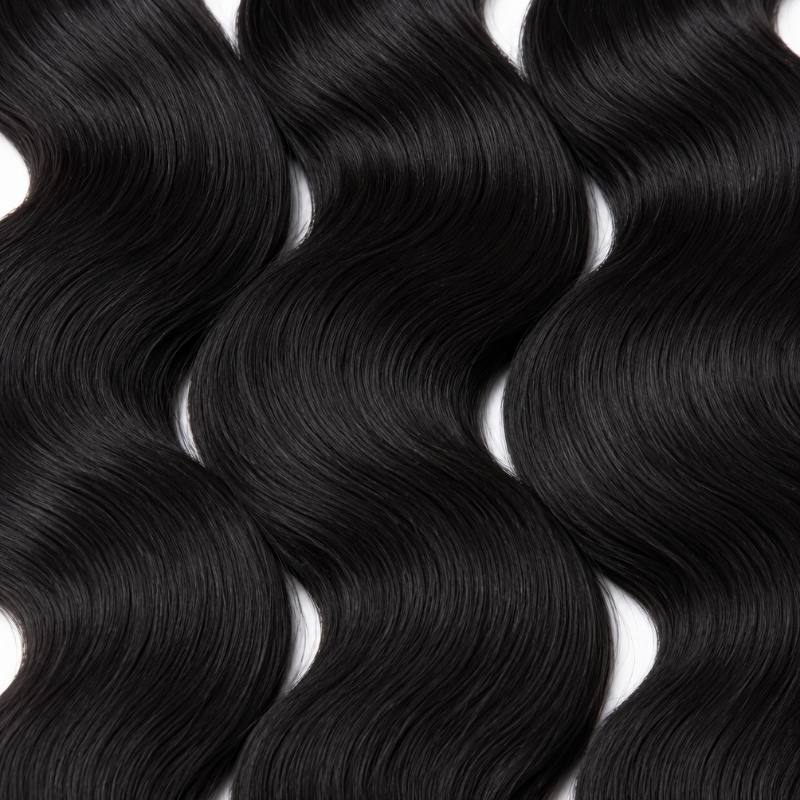 Jet Black Body Wave Human Hair Bundle Deal