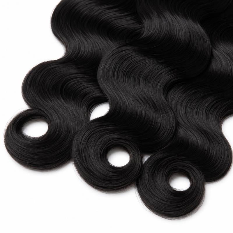 Jet Black Body Wave Human Hair Bundle Deal