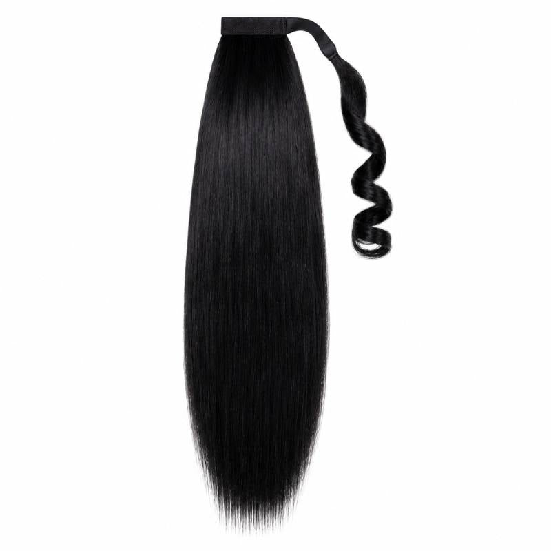 Jet Black Ponytail