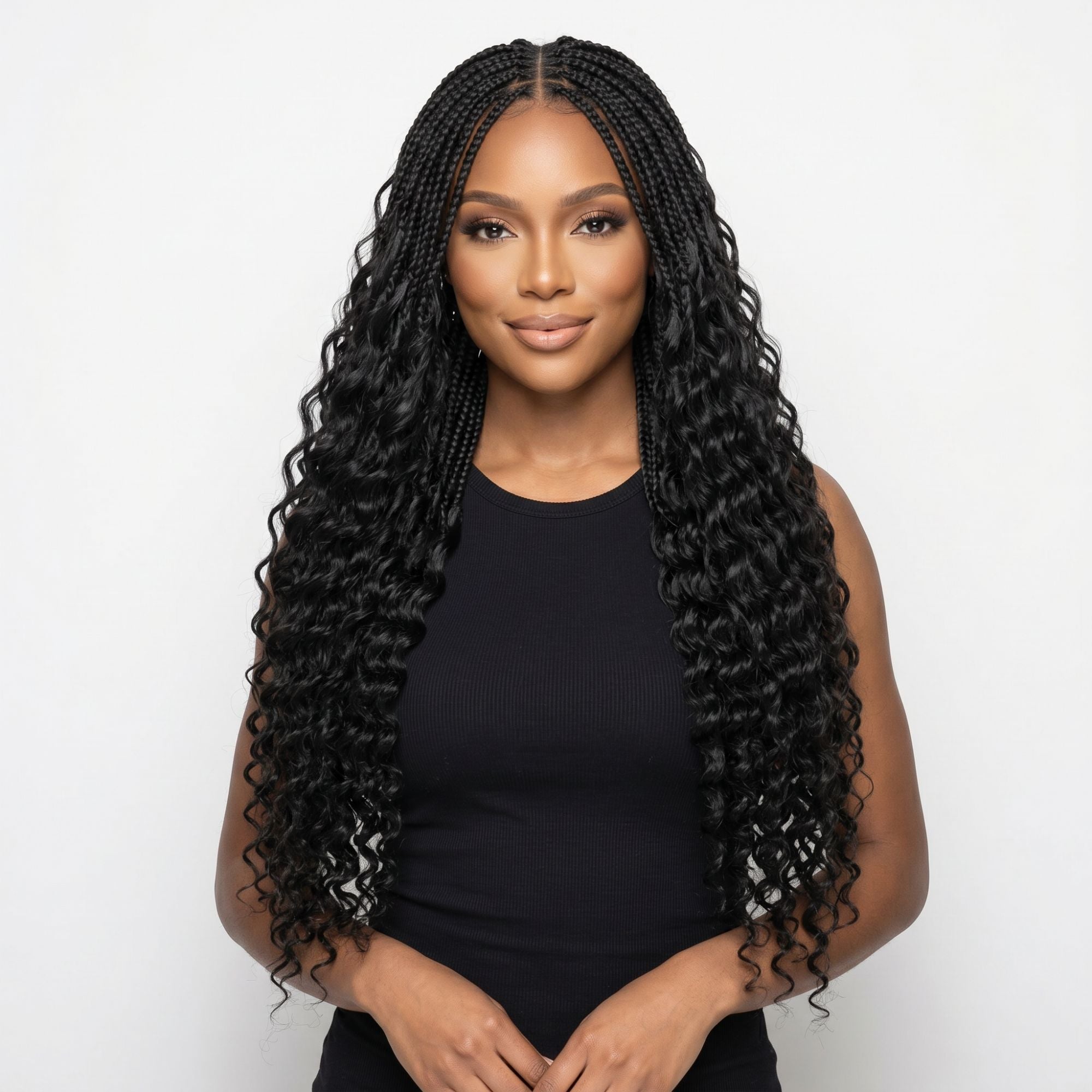 20" Deep Wave Feather Crochet