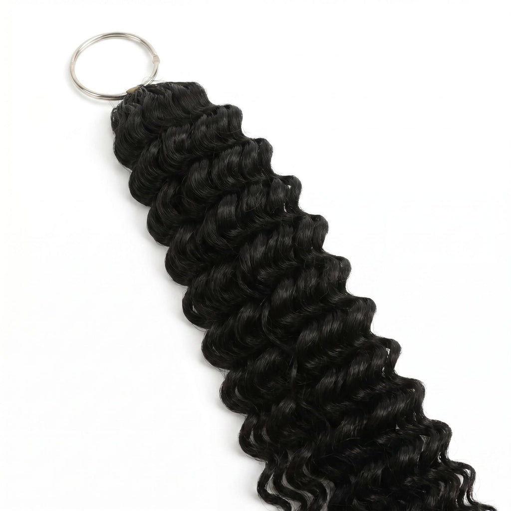 20" Deep Wave Feather Crochet