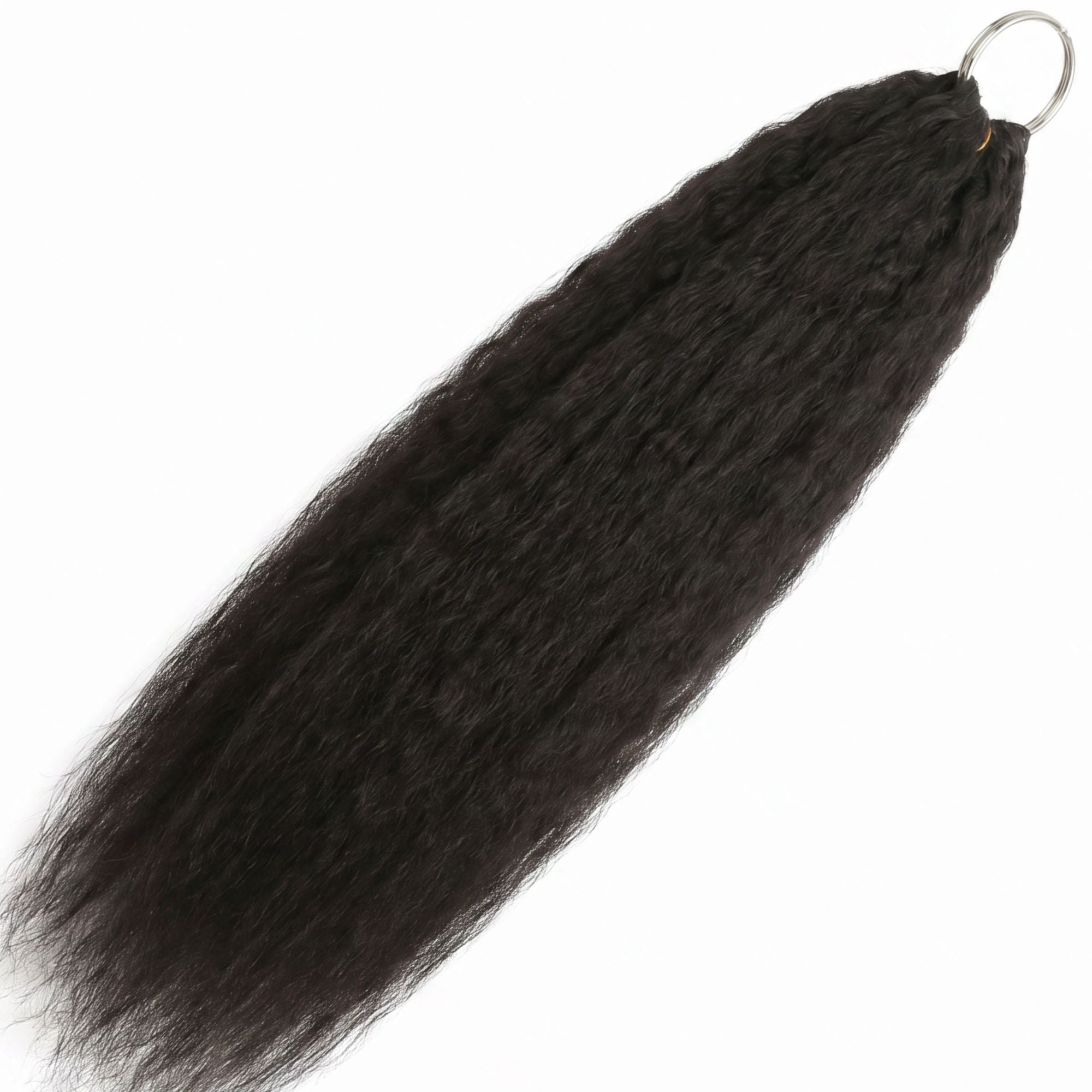 20" Kinky Straight Feather Crochet