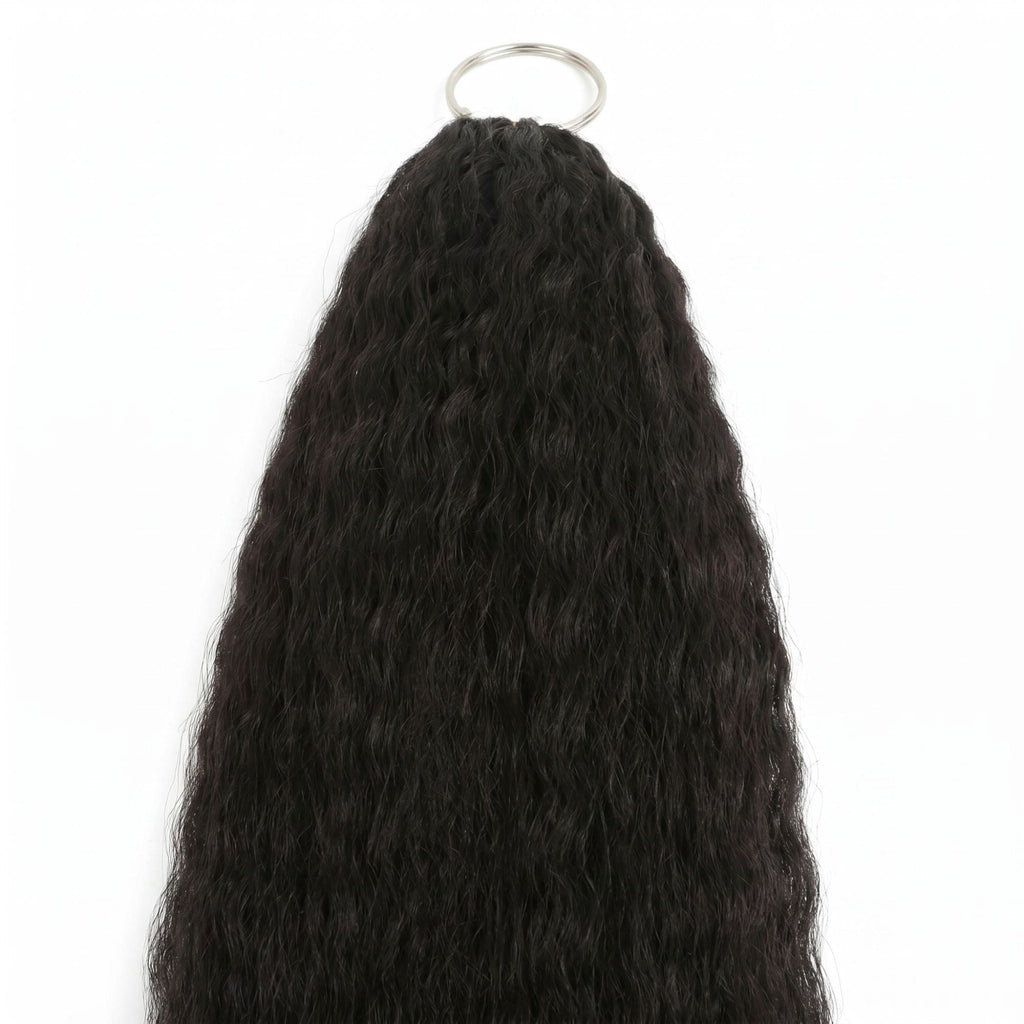 20" Kinky Straight Feather Crochet