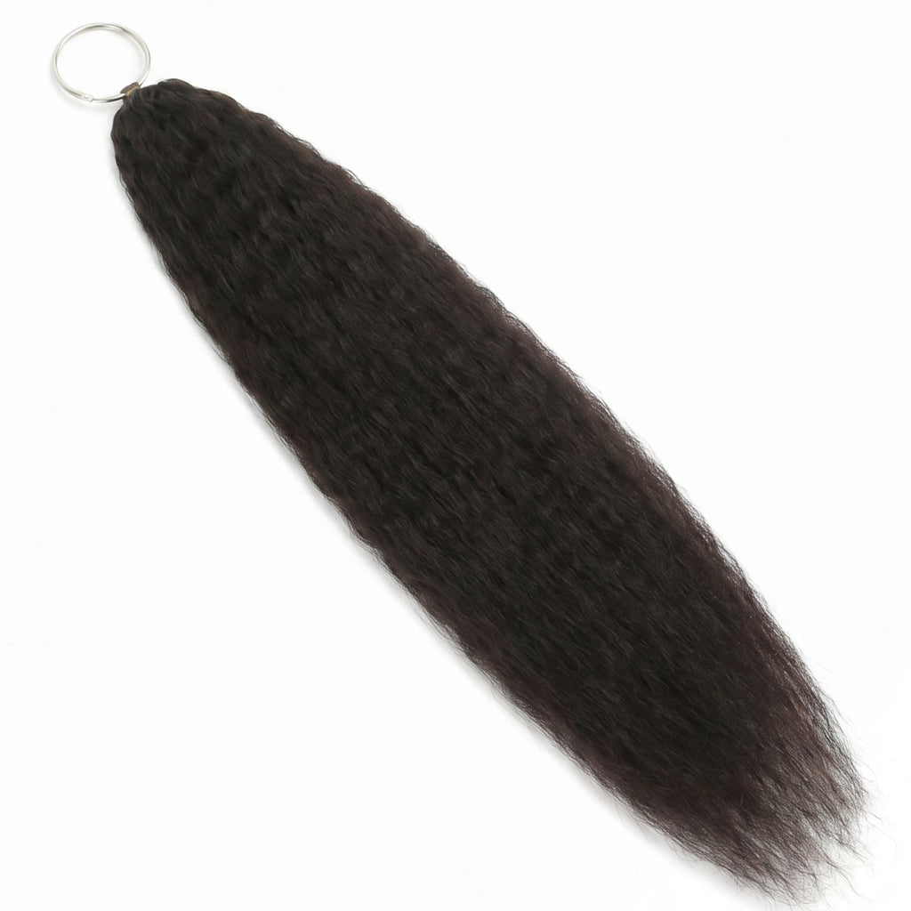 20" Kinky Straight Feather Crochet