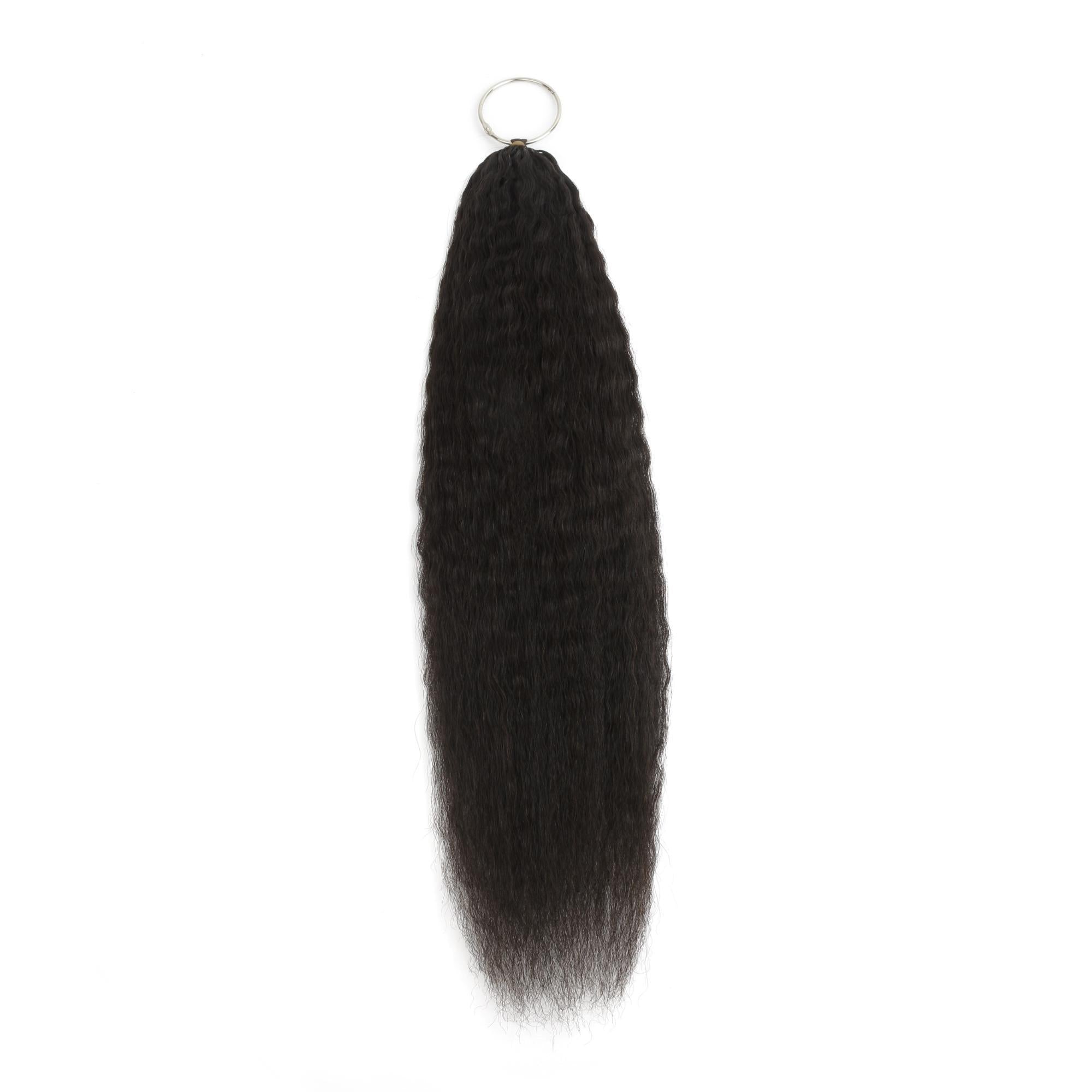 20" Kinky Straight Feather Crochet