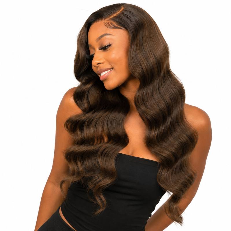 Medium Brown Body Wave Human Hair Bundle Deal