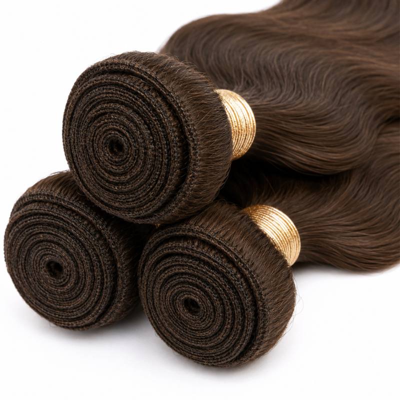 Medium Brown Body Wave Human Hair Bundle Deal