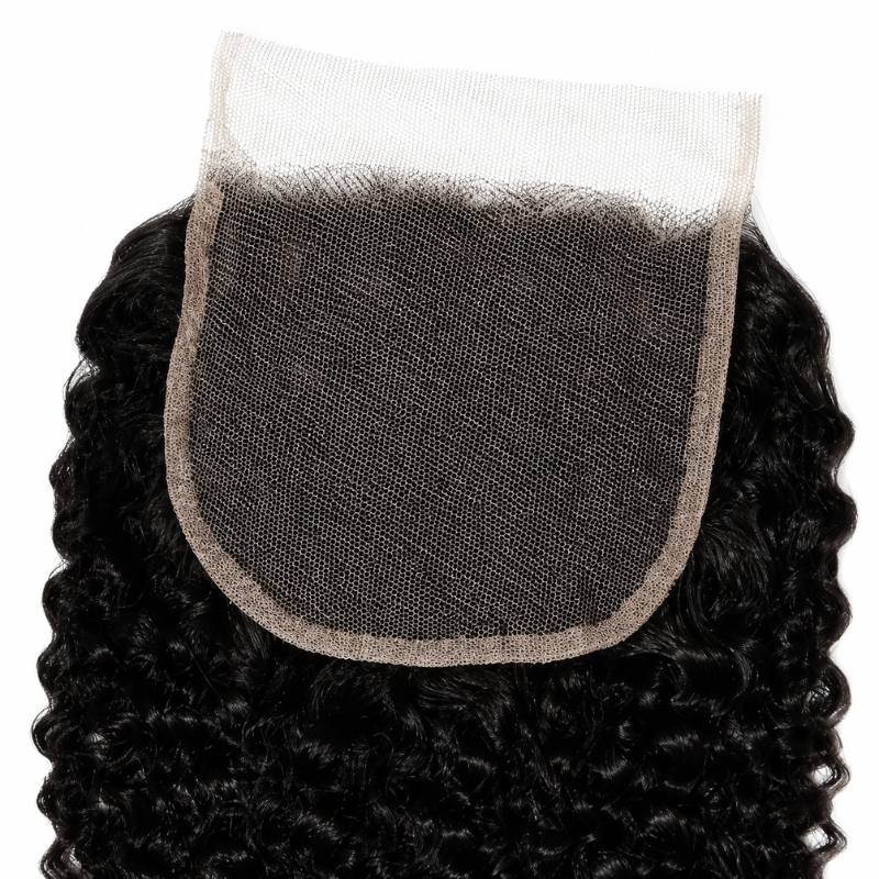 Afro Kinky Curly 4x4 Transparent Lace Closure