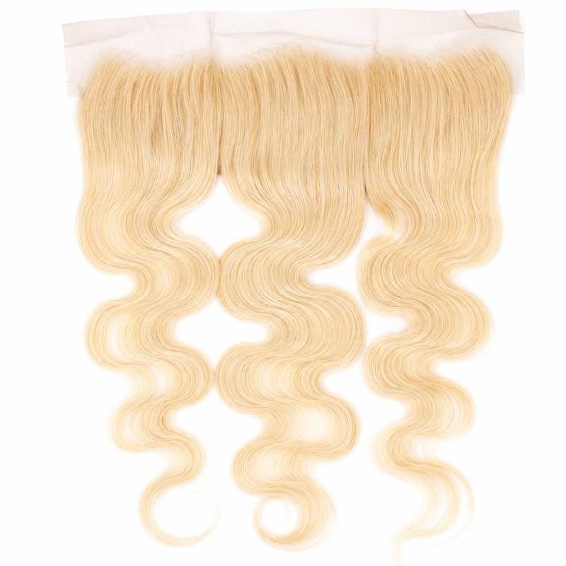 Blonde Body Wave 13x4 Transparent Lace Frontal