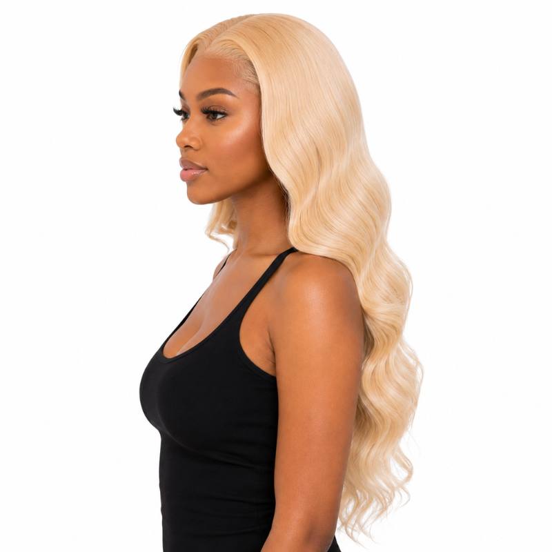 Blonde Body Wave 13x4 Transparent Lace Front Wig