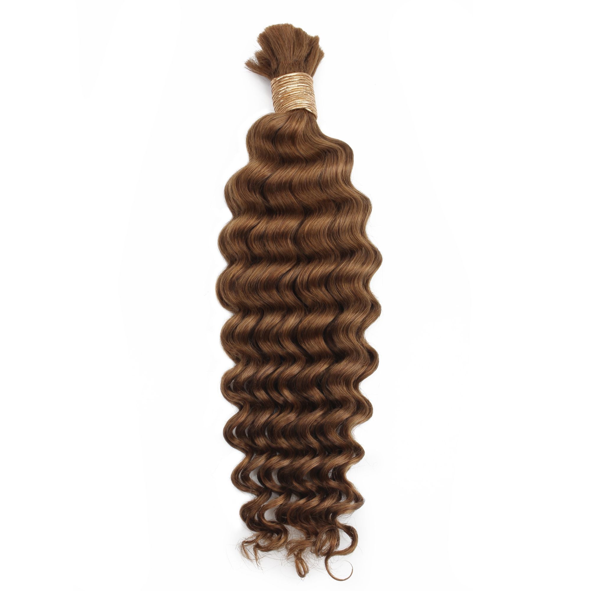 Auburn Deep Wave Bulk Human Hair Extensions