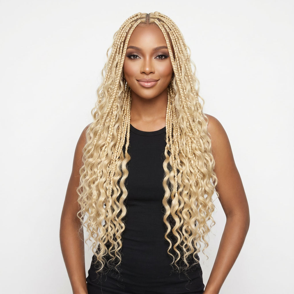 Blonde Deep Wave Bulk Human Hair Extensions