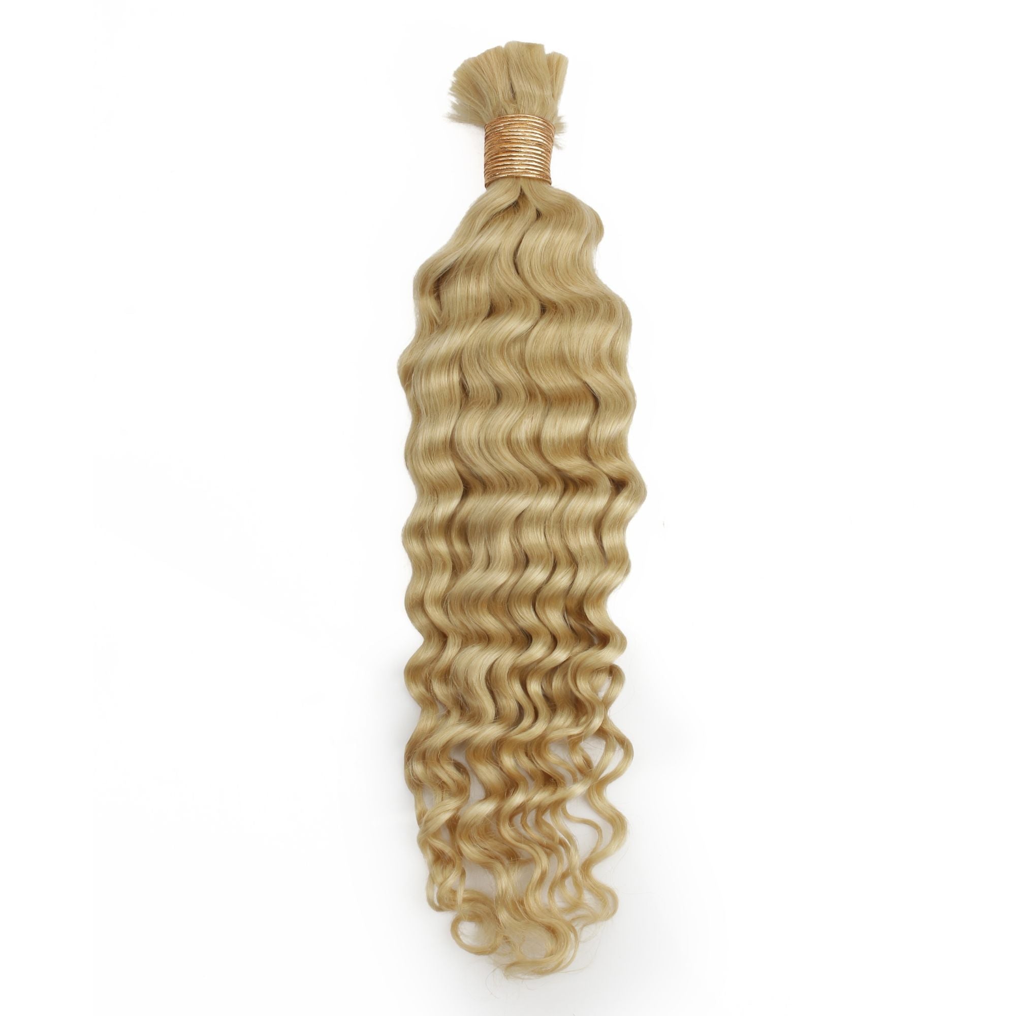 Blonde Deep Wave Bulk Human Hair Extensions