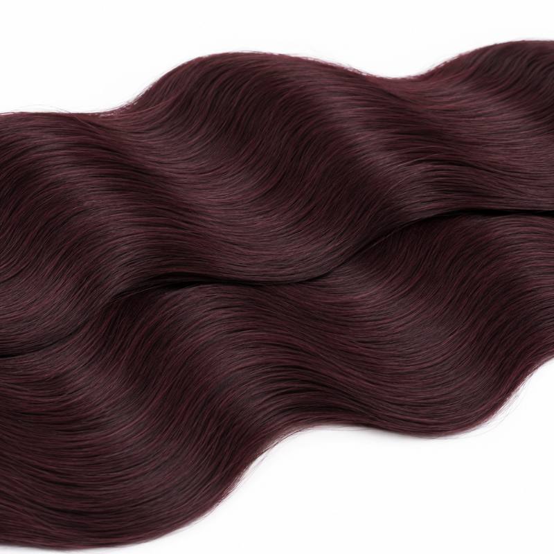Burgundy Body Wave Human Hair Bundle Deal