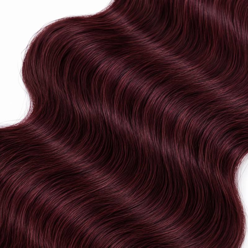 Burgundy Body Wave Human Hair Bundles