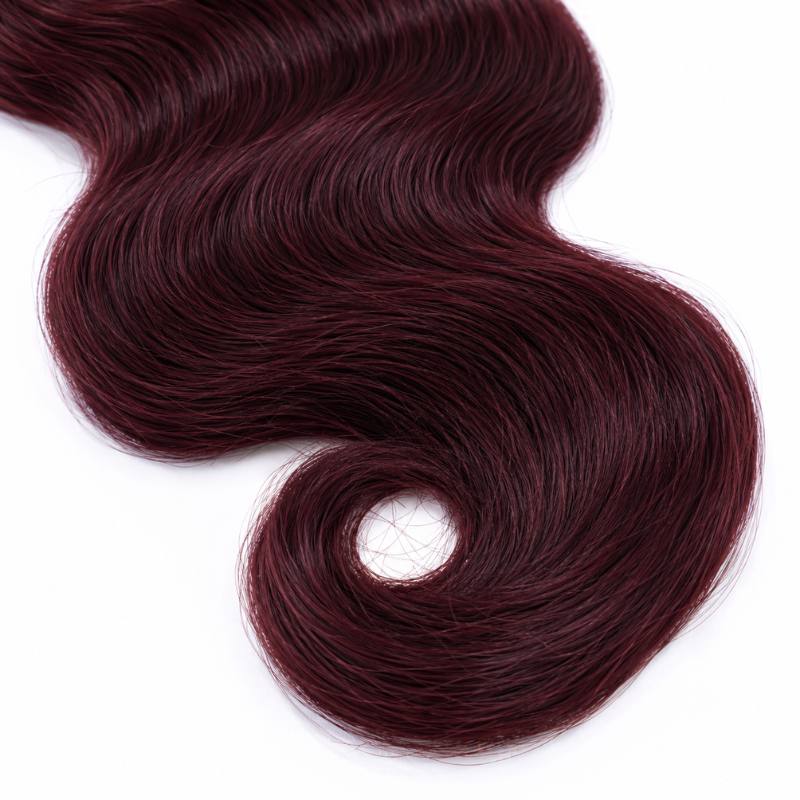 Burgundy Body Wave Human Hair Bundles