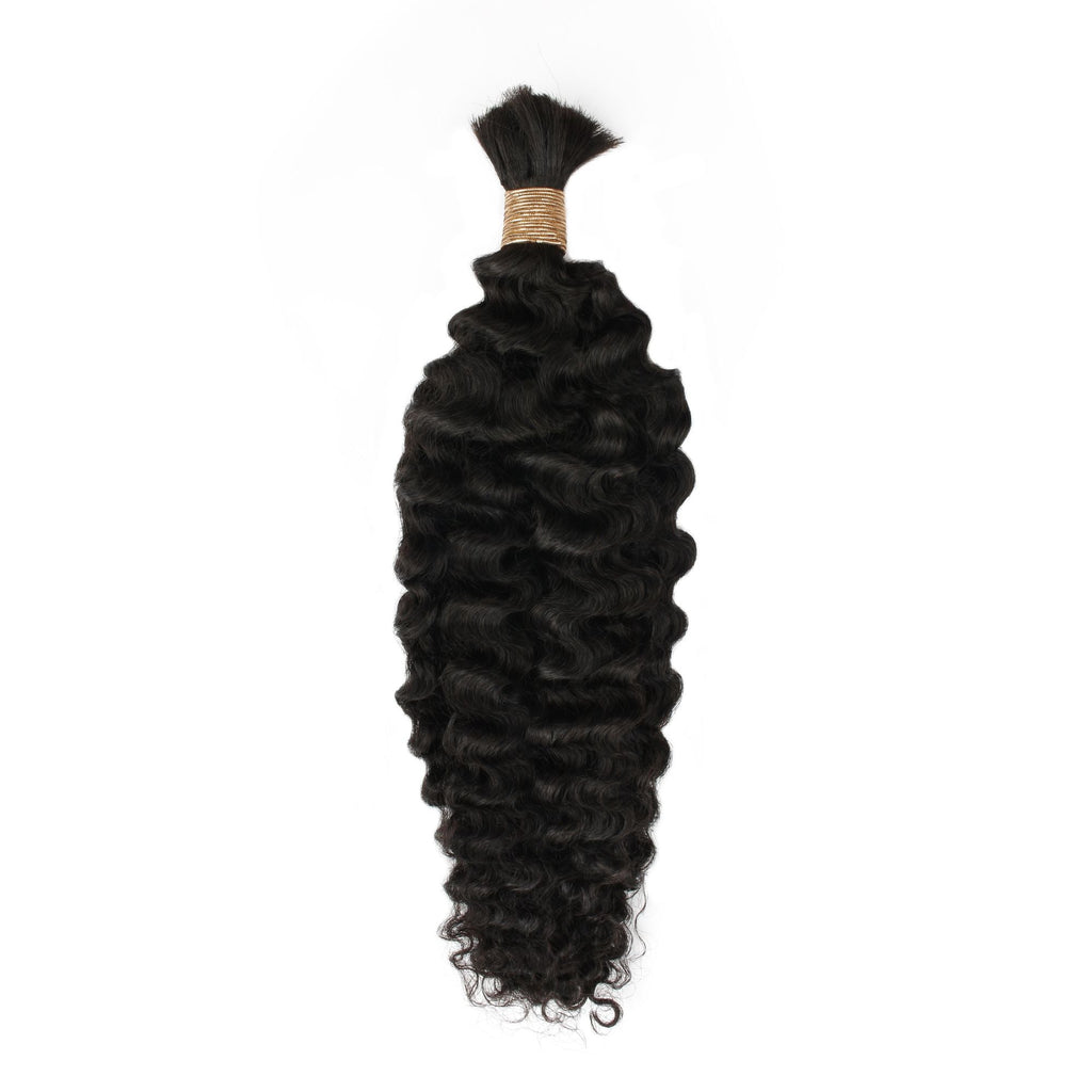Burmese Curly Bulk Human Hair Extensions