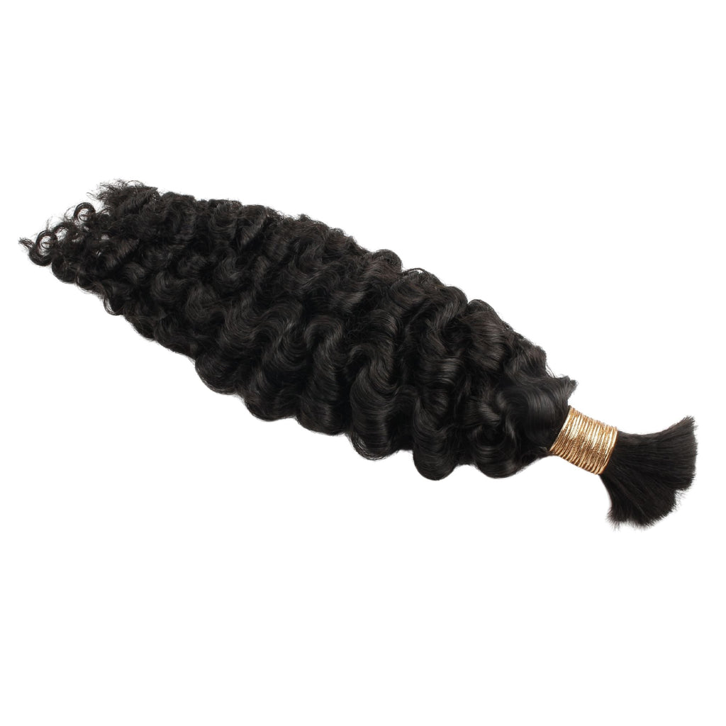Burmese Curly Bulk Human Hair Extensions