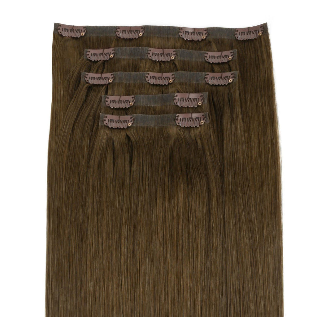 Chocolate Brown Invisible Clip-ins