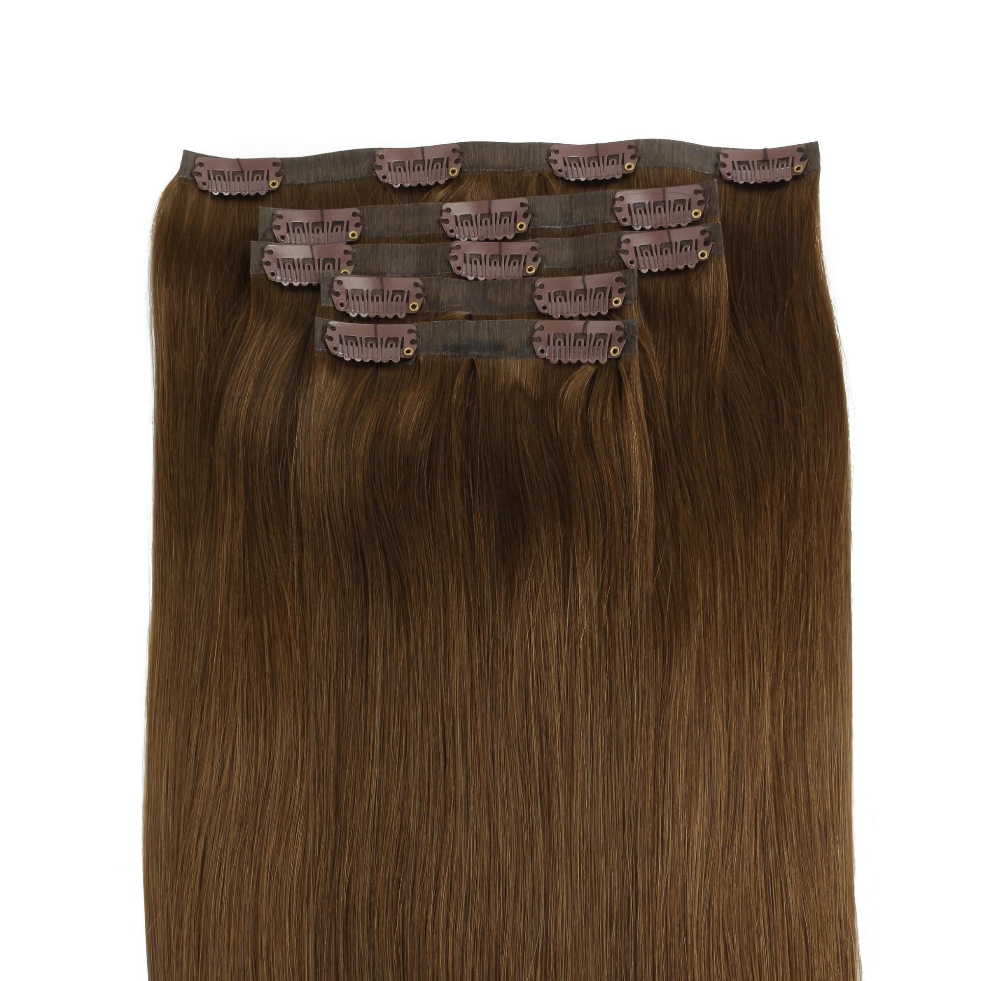 Chocolate Brown Seamless Clip-ins