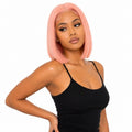 Cotton Candy 13x4 Transparent Lace Front Bob Wig