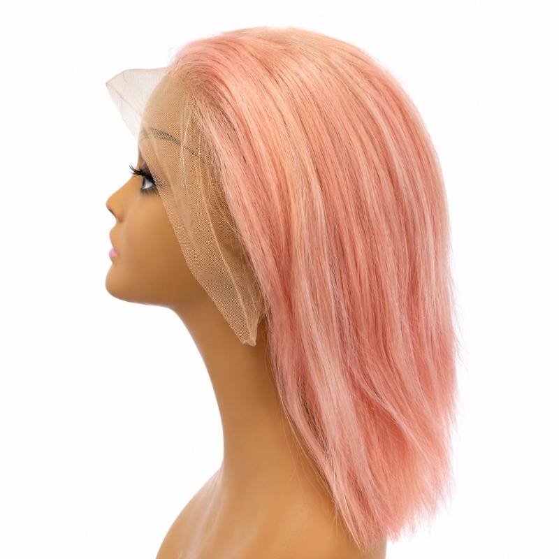 Cotton Candy 13x4 Transparent Lace Front Bob Wig