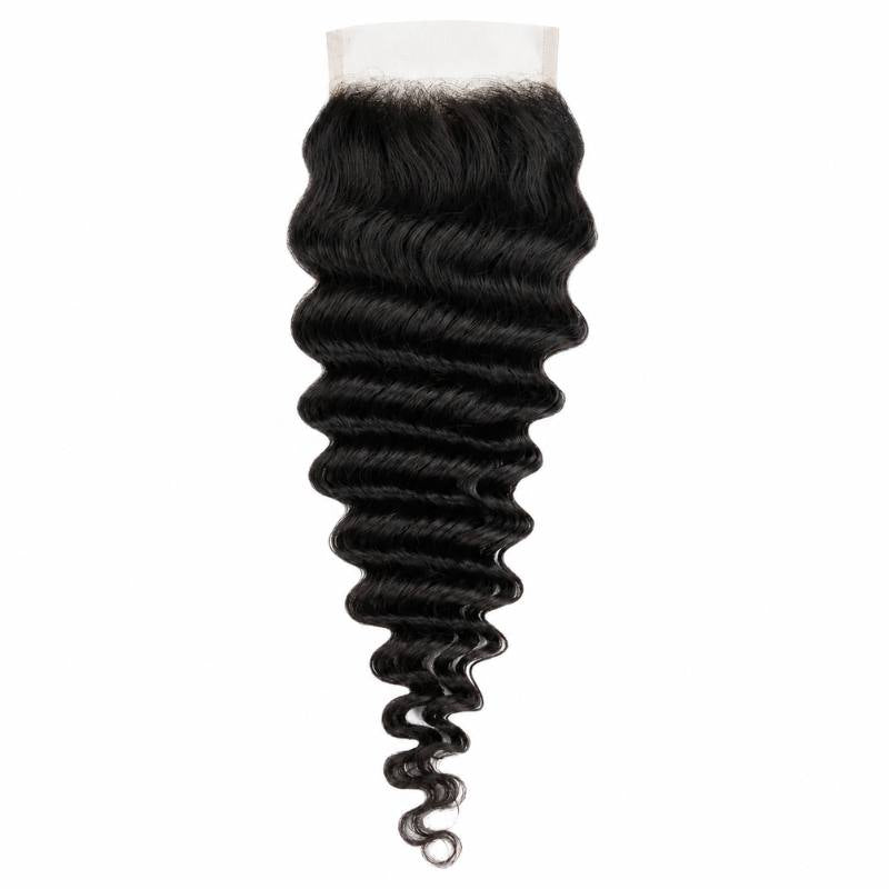 Deep Wave 4x4 Transparent Lace Closure
