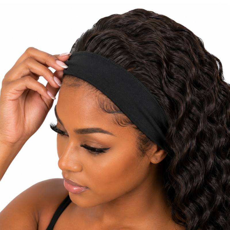 Deep Wave Headband Wig