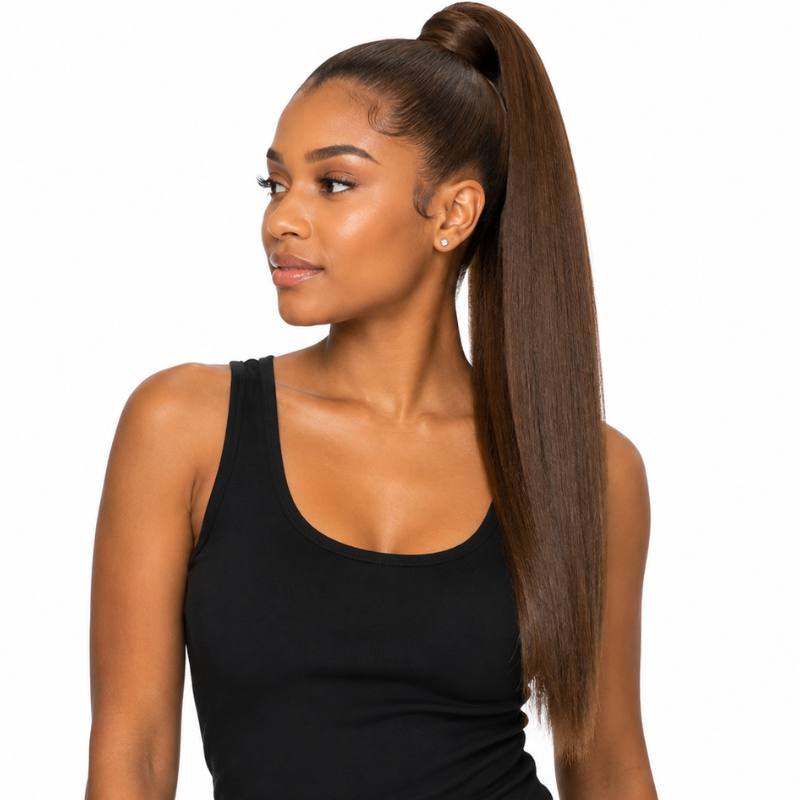 Dark Brown Ponytail
