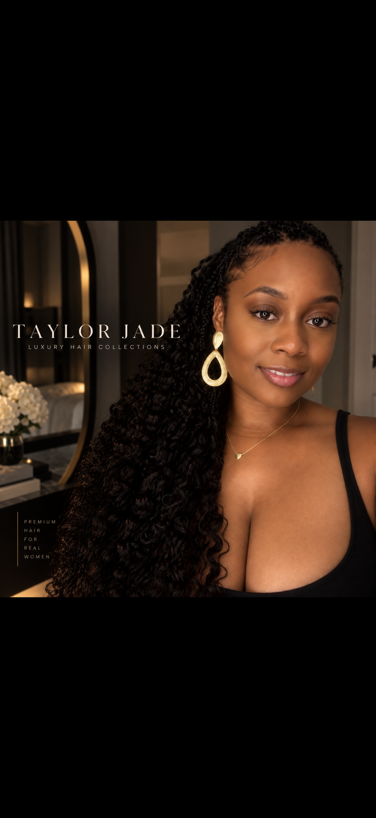 Taylor Jade portrait with long, defined curls