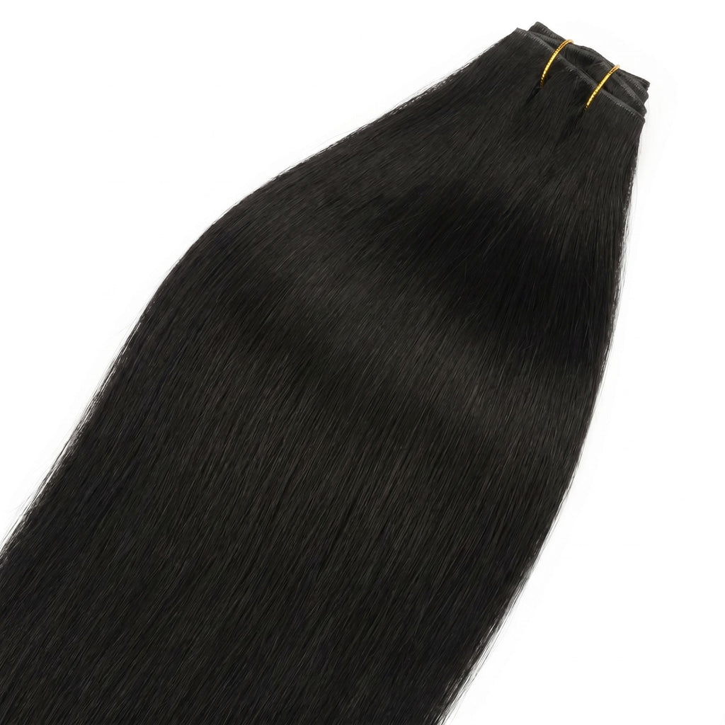 Jet Black Invisible Clip-ins