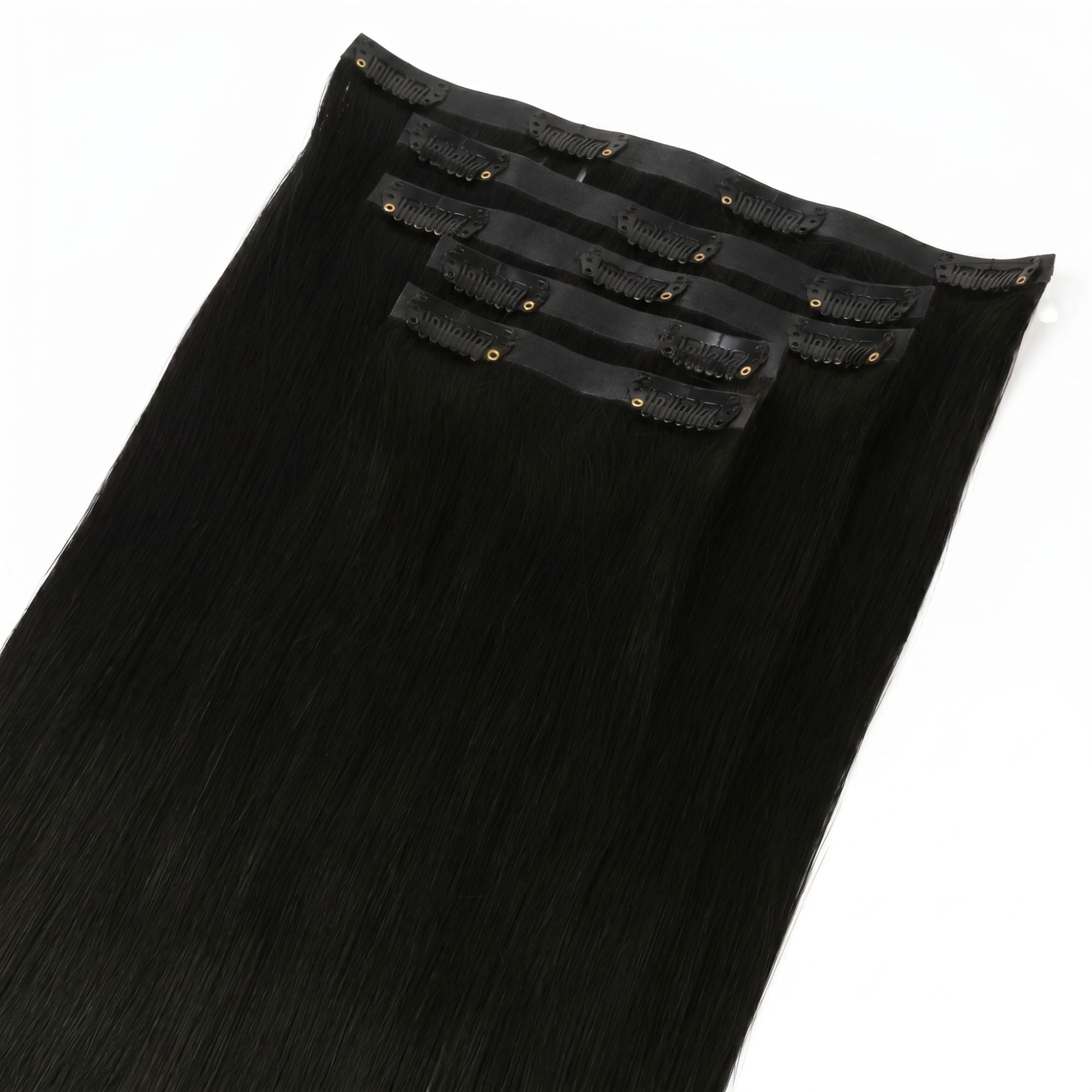 Jet Black Invisible Clip-ins