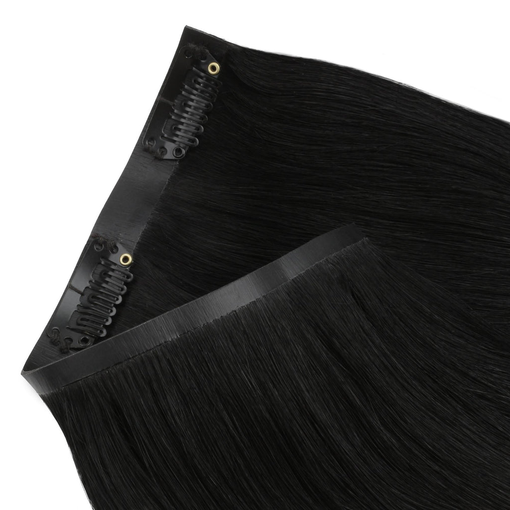 Jet Black Seamless Clip-ins