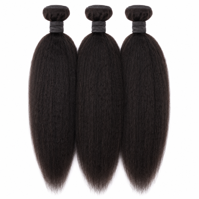 Kinky Straight Human Hair Bundle Deal