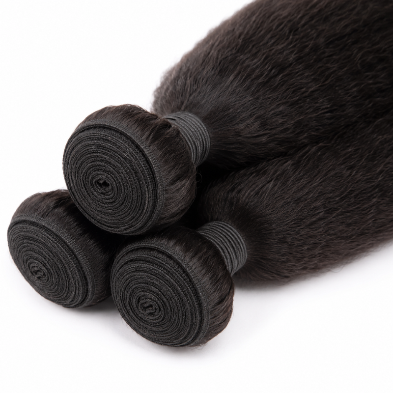 Kinky Straight Human Hair Bundle Deal