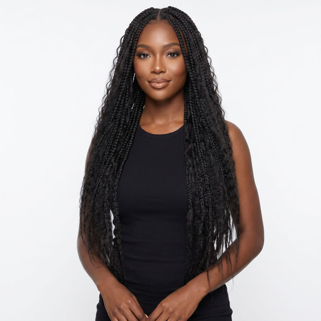 Kinky Straight Bulk Human Hair Extensions