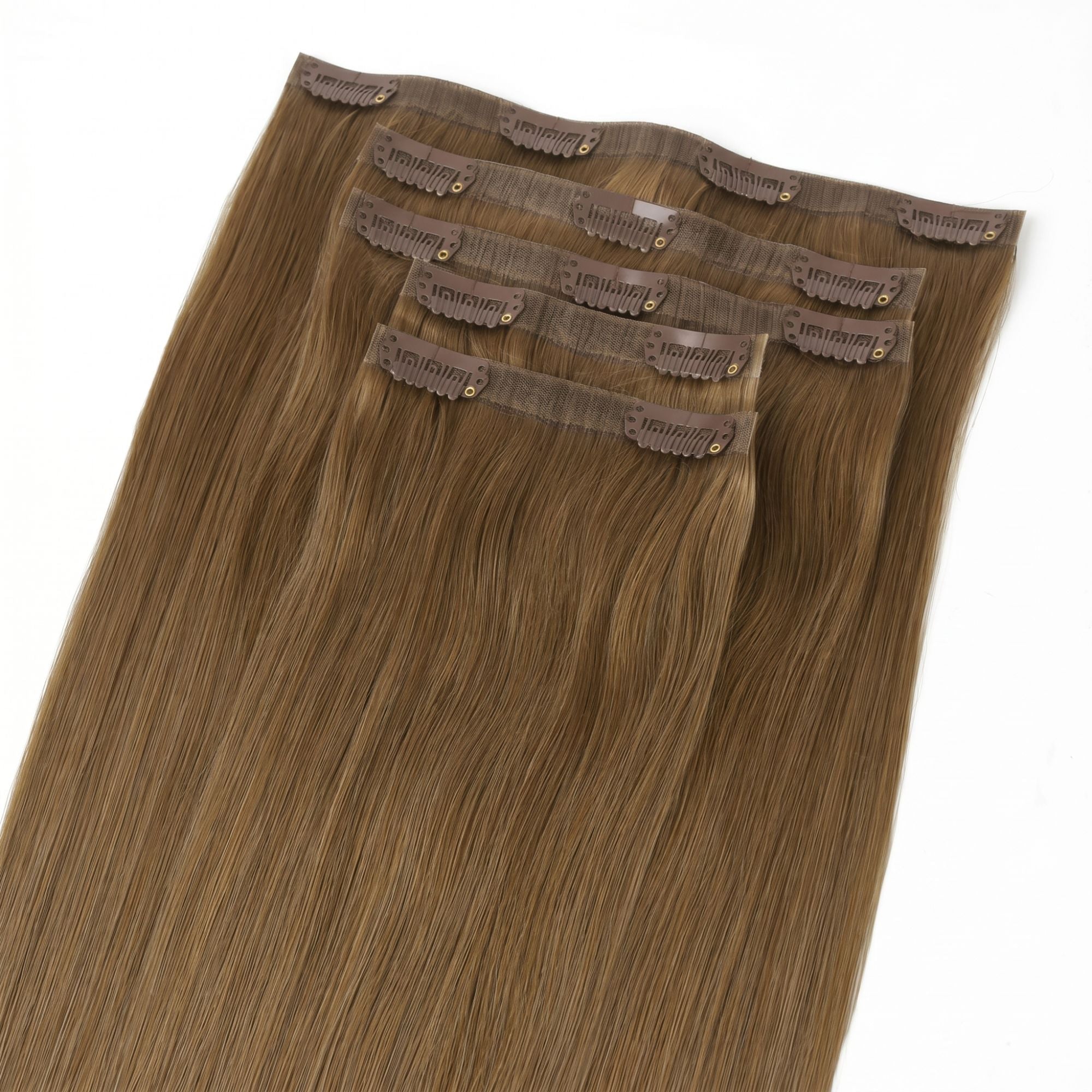 Medium Chestnut Brown Invisible Clip-ins