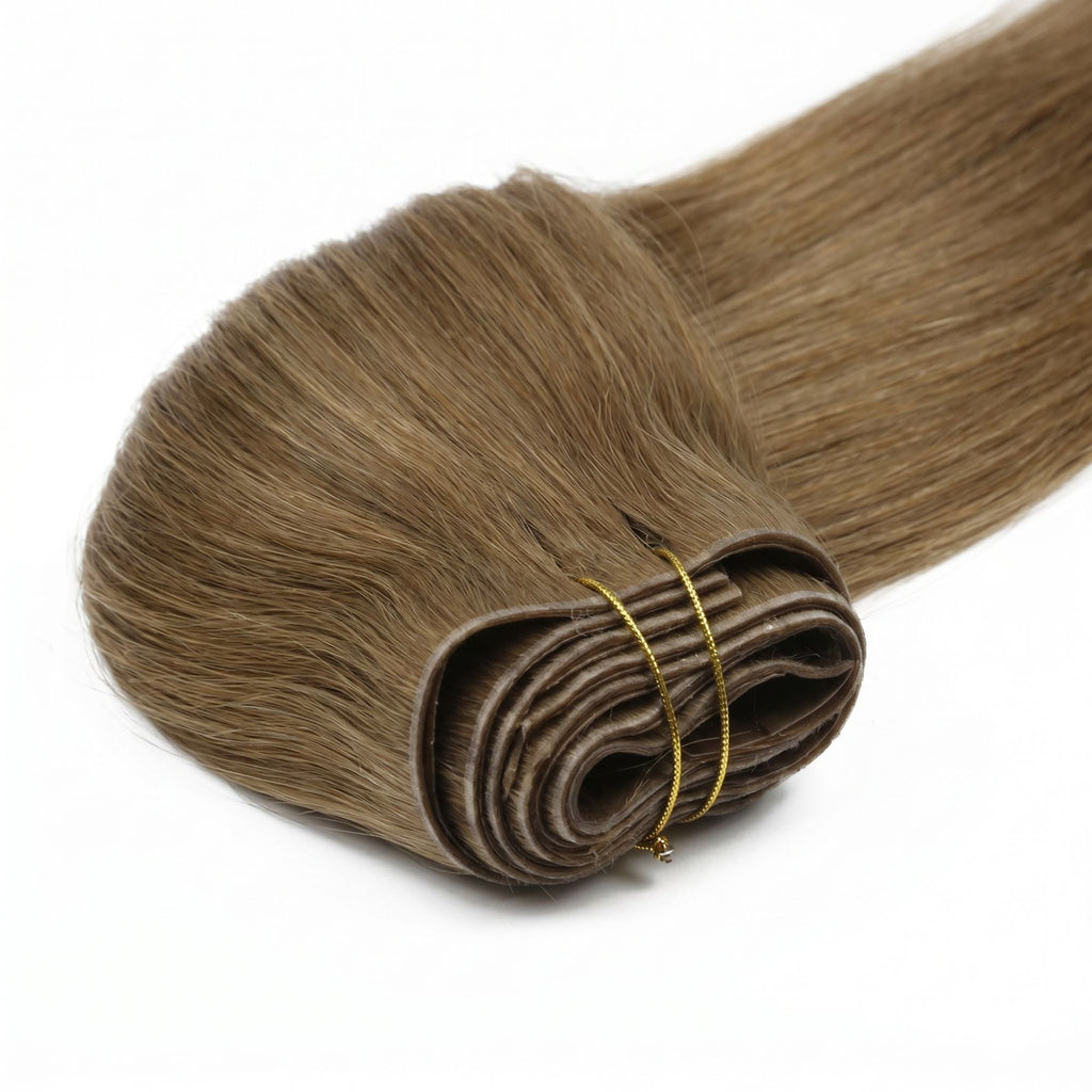Medium Chestnut Brown Invisible Clip-ins