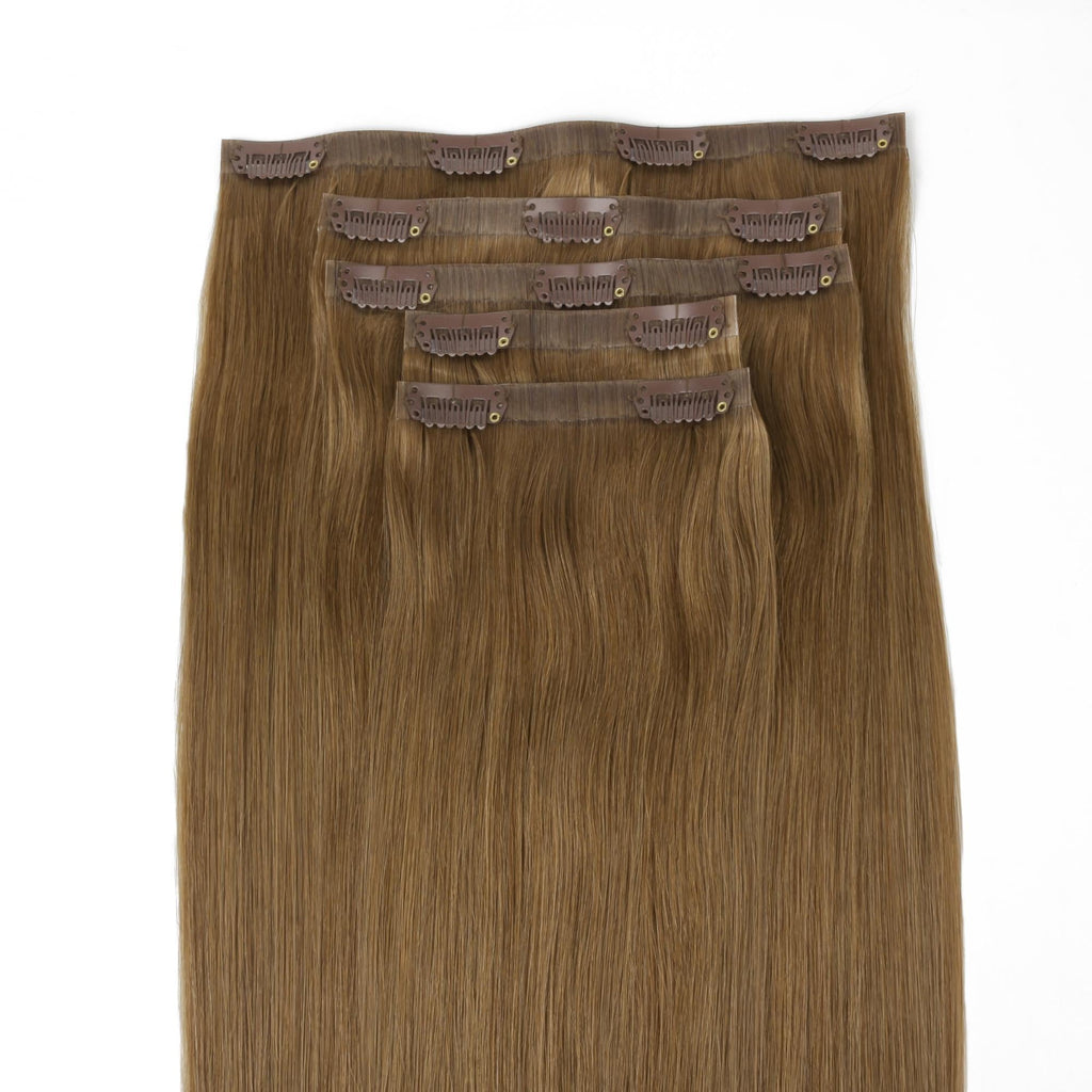 Medium Chestnut Brown Invisible Clip-ins
