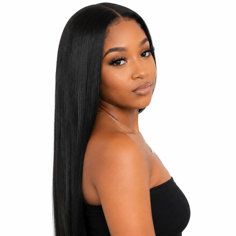 Straight U-Part Wig