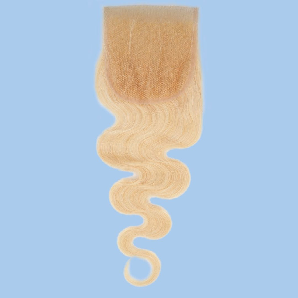 Blonde Body Wave 4x4 Transparent Lace Closure
