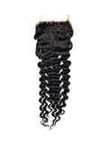 Deep Wave 4x4 Transparent Lace Closure