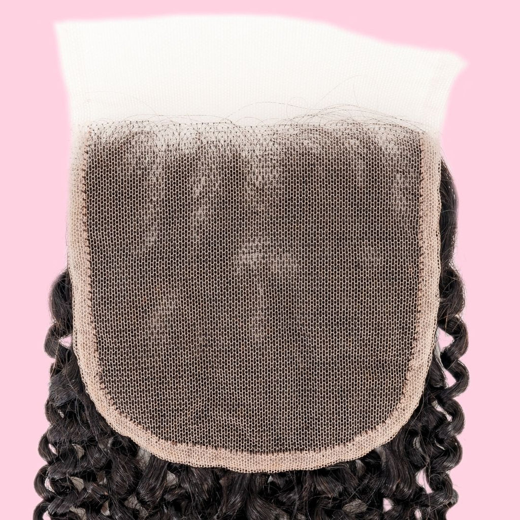 Kinky Curly 4x4 Transparent Lace Closure
