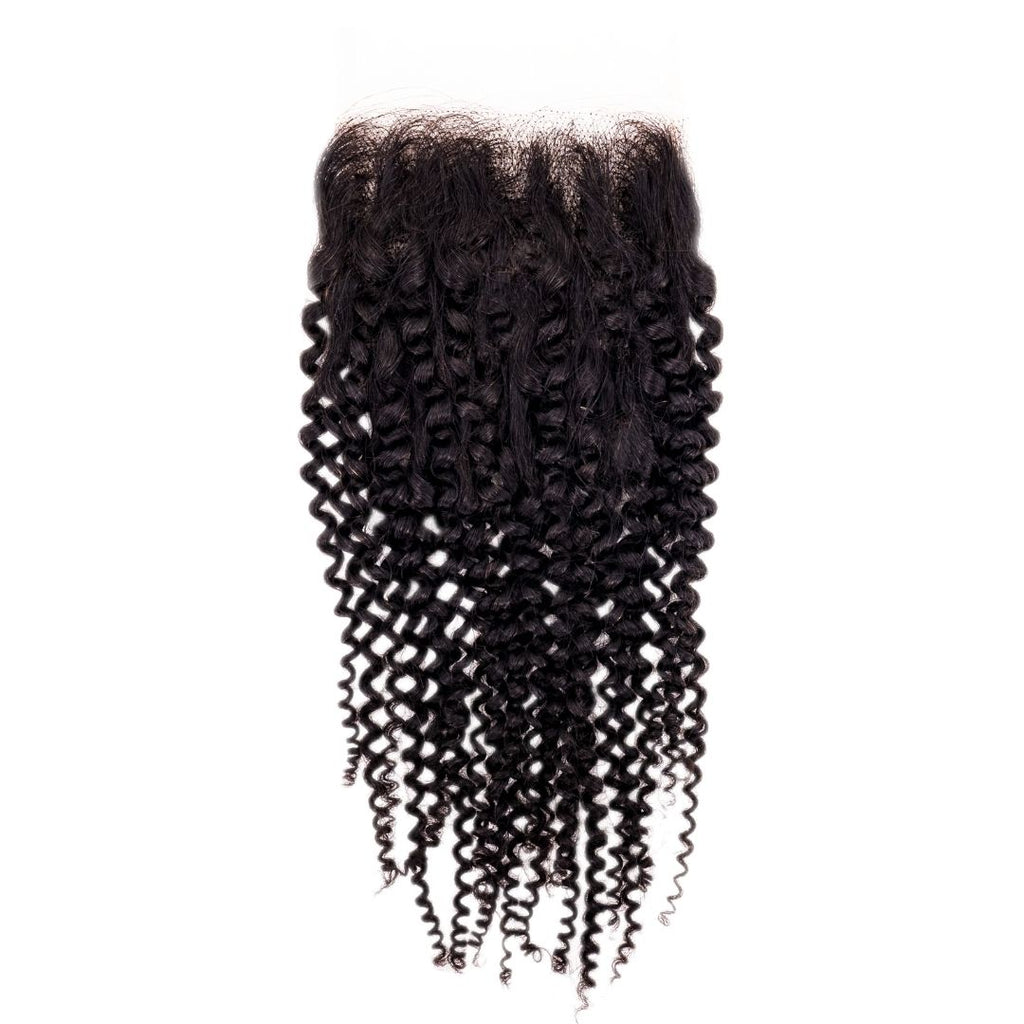Afro Kinky Curly 4x4 Transparent Lace Closure